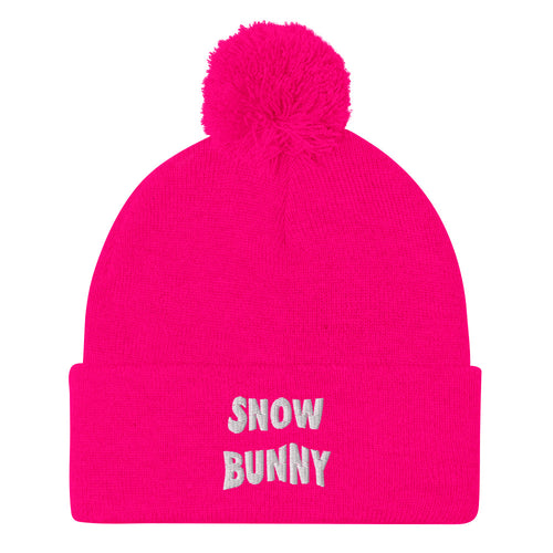 Snow Bunny Pom-Pom Beanie